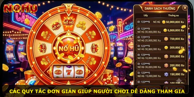 Các quy tắc đơn giản giúp người chơi dễ dàng tham gia