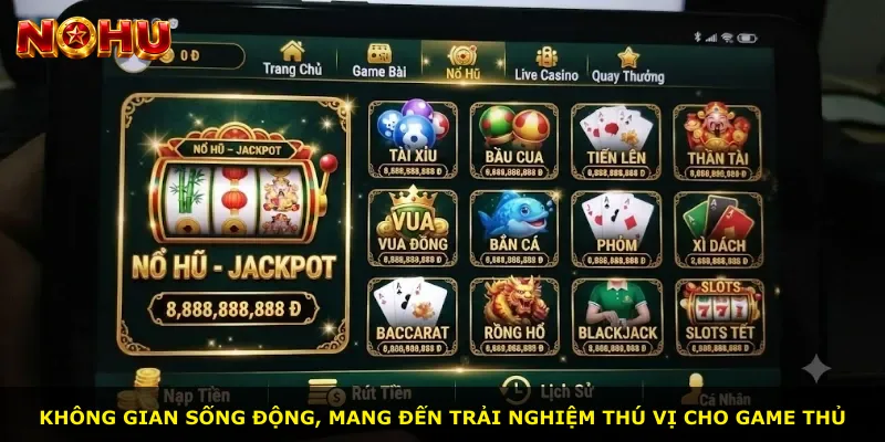 Không gian sống động, mang đến trải nghiệm thú vị cho game thủ